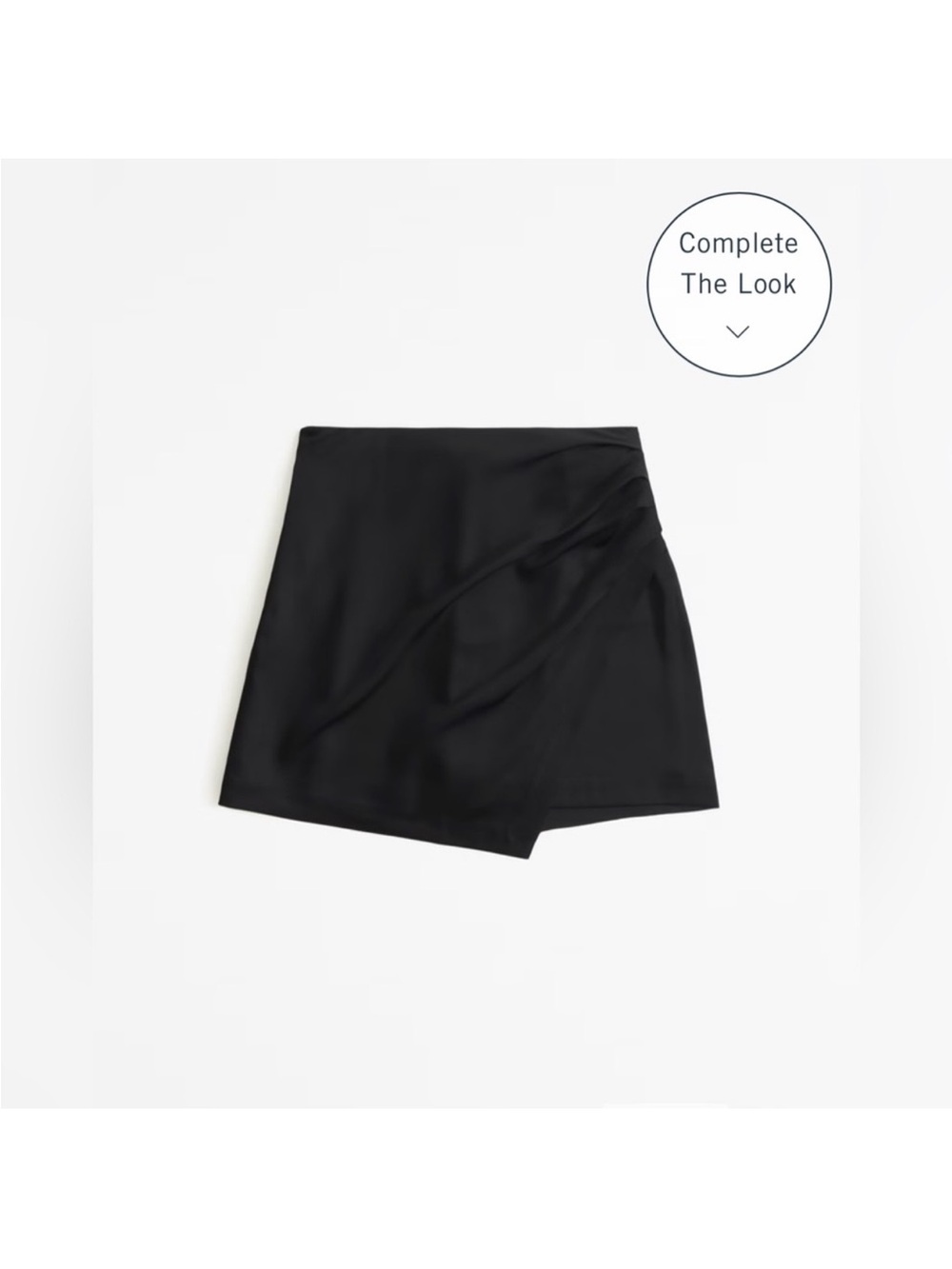 Abercrombie & Fitch Mini Skirt Draped Skort Satin